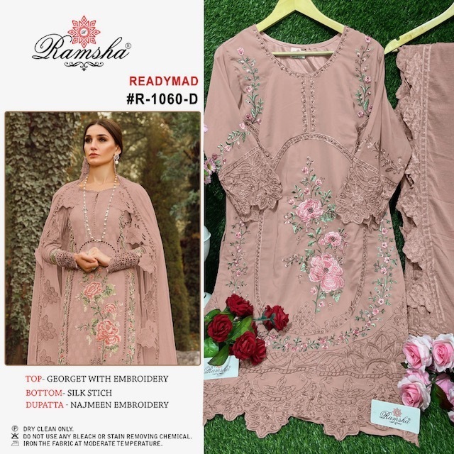 RAMSHA-PRESENT-R-1060-GEORGETTE-READYMADE-PAKISTANI-SUITS-SURAT-2