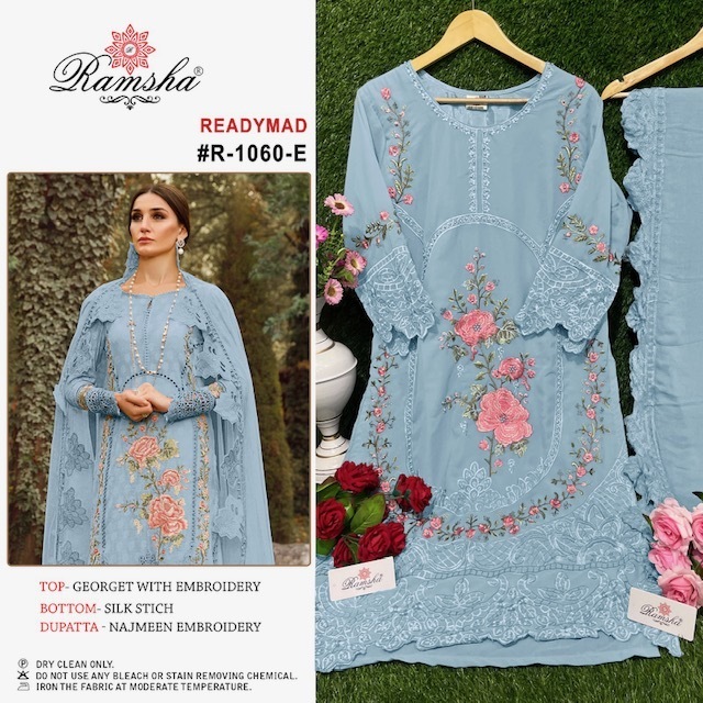 RAMSHA-PRESENT-R-1060-GEORGETTE-READYMADE-PAKISTANI-SUITS-SURAT-3