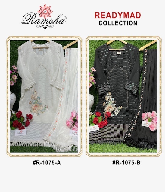 RAMSHA-PRESENT-R-1075-GEORGETTE-EMBROIDERY-PAKISTANI-SUITS-NEW-CATALOGUE-4