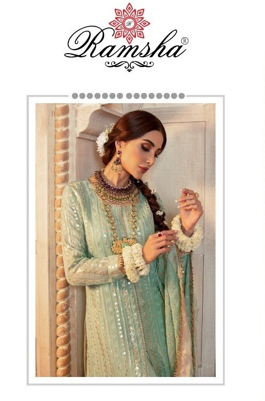 RAMSHA-PRESENT-R-437-TO-R-439-GEORGETTE-PAKISTANI-SALWAR-KAMEEZ-WHOLESALER-1-Copy