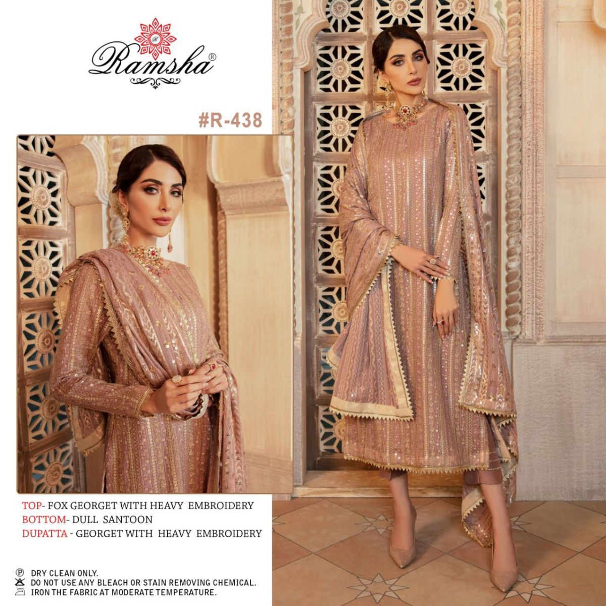 RAMSHA-PRESENT-R-437-TO-R-439-GEORGETTE-PAKISTANI-SALWAR-KAMEEZ-WHOLESALER-2