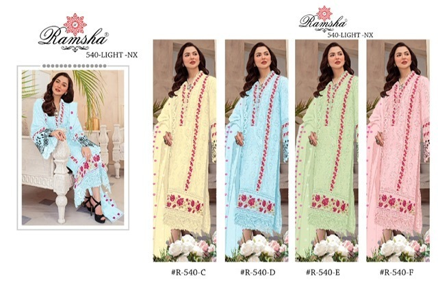 RAMSHA-PRESENT-R-540-NX-LIGHT-GEORGETTE-EMBROIDERY-SUITS-SURAT-9