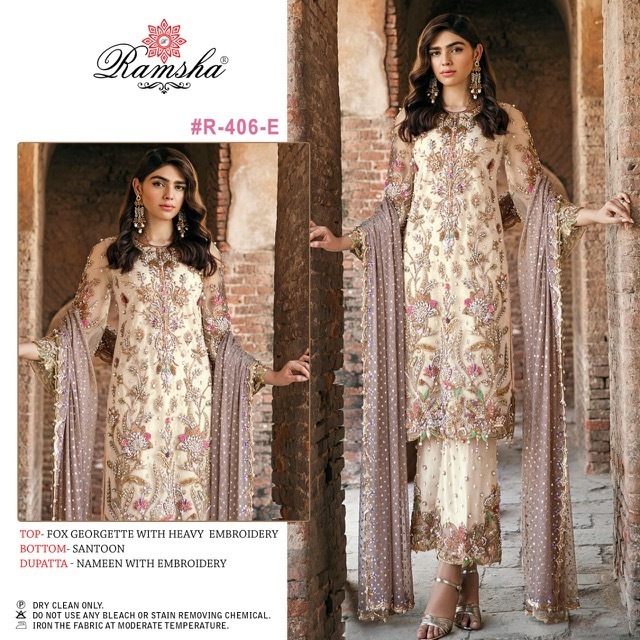 RAMSHA-R-406-A-TO-R-406-E-PAKISTANI-GEORGETTE-SUITS-WHOLESALER-3