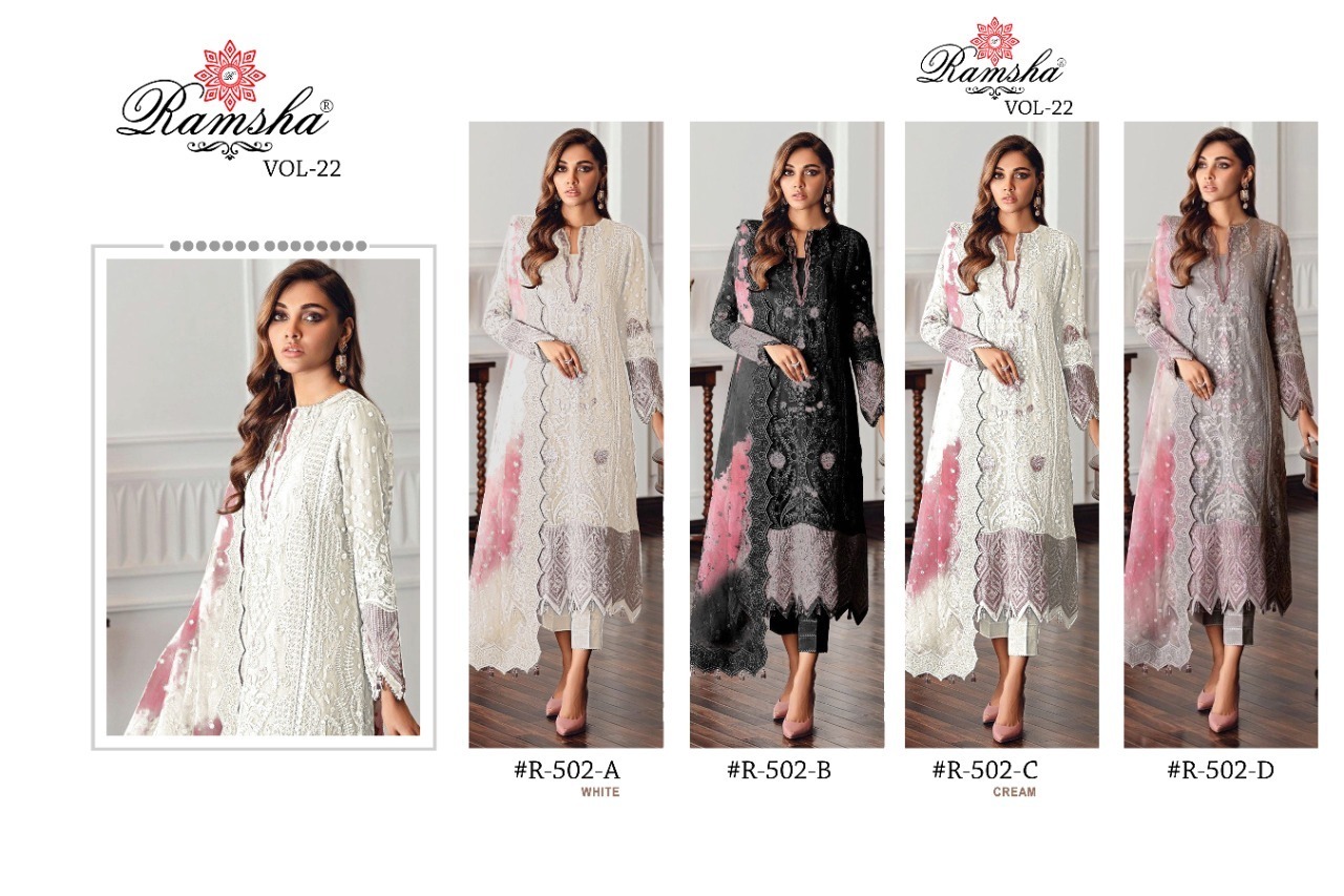 RAMSHA-R-502-NX-GEORGETTE-PAKISTANI-SUITS-AT-SURAT-2