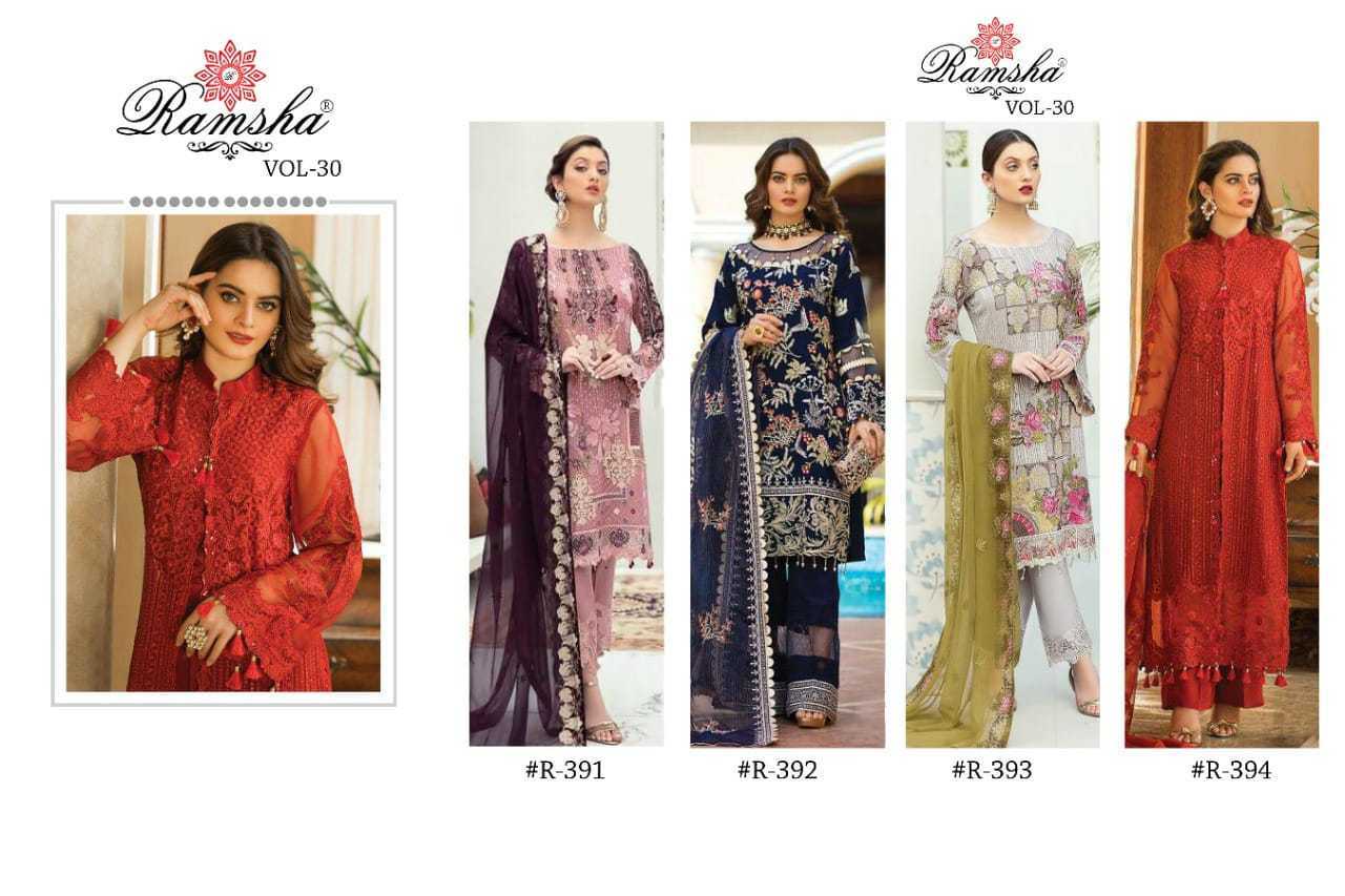 RAMSHA-VOL-30-R391-TO-R394-PAKISTANI-GEORGETTE-SALWAR-KAMEEZ-CATALOGUE-6-Copy