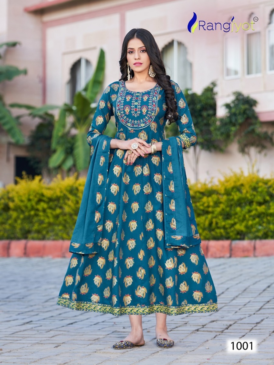 RANGJYOT-JANVI-RAYON-SLUB-GOWN-WITH-DUPATTA-WHOLESALER-SURAT-11