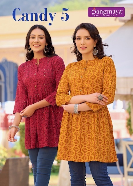 RANGMAYA-CANDY-5-COTTON-SHORT-KURTI-DISTRIBUTOR-IN-SURAT-1