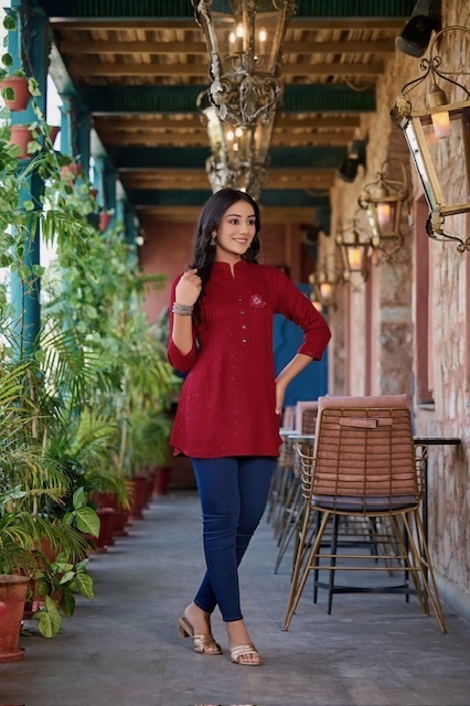 RANGMAYA-CHERRY-SHORT-TOPS-TUNICS-WHOLESALER-2