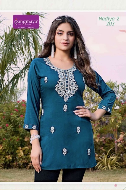 RANGMAYA-NADIYA-2-RAYON-SHORT-KURTI-WHOLESALER-IN-SURAT-1