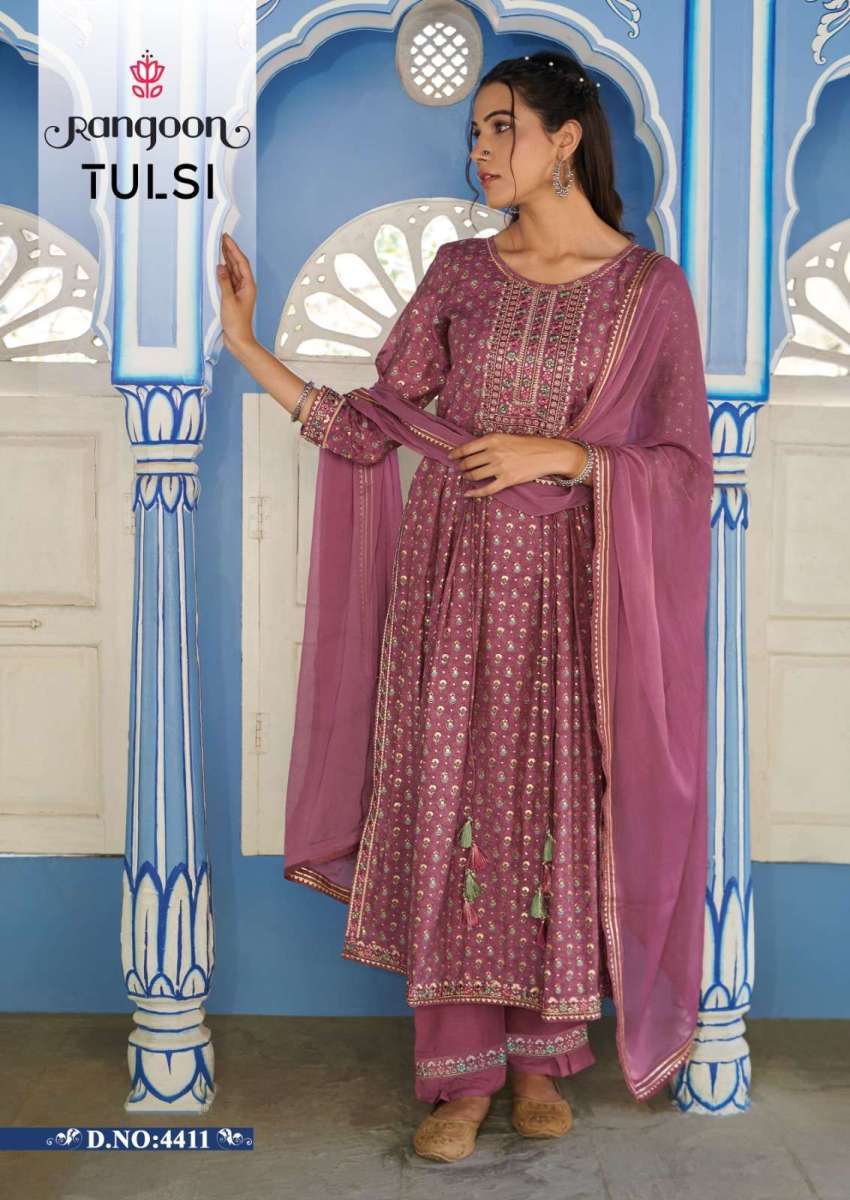 RANGOON-TULSI-NAYRA-CUT-KURTI-PANT-WITH-DUPATTA-WHOLESALER-SURAT-2