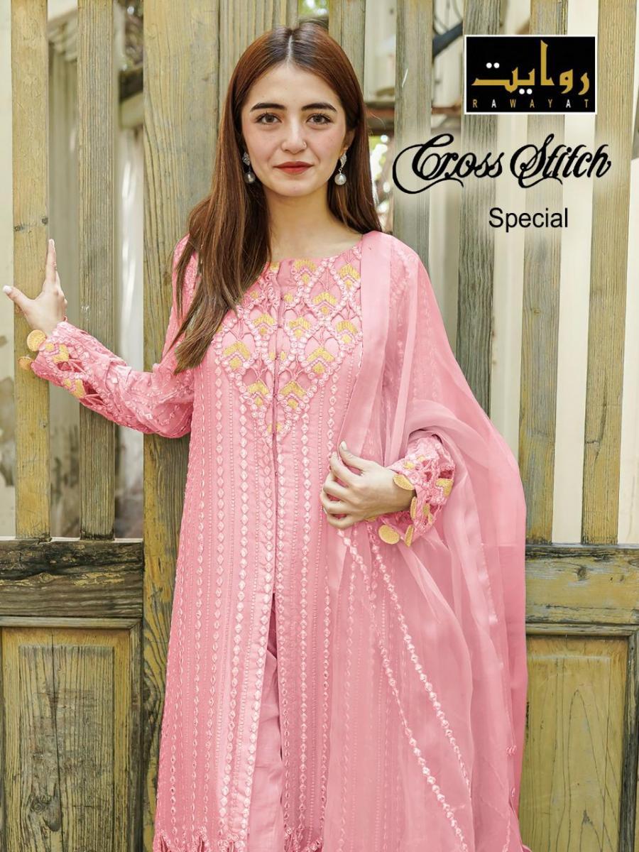 RAWAYAT-CROSS-STITCH-SPECIAL-GEORGETTE-SUITS-MANUFACTURER-SURAT-2
