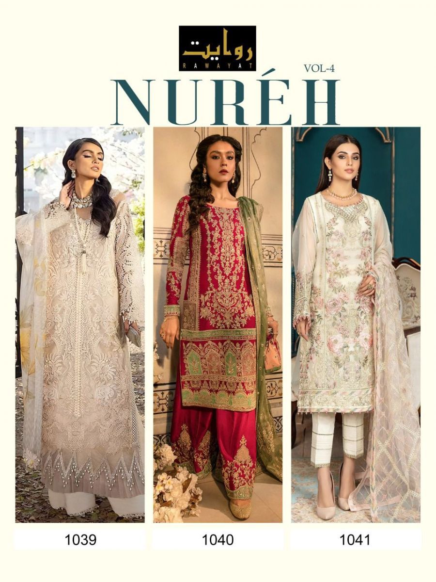 RAWAYAT-NUREH-VOL-4-FOUX-GEORGETTE-PAKISTANI-SALWAR-KAMEEZ-WHOLESALE-4