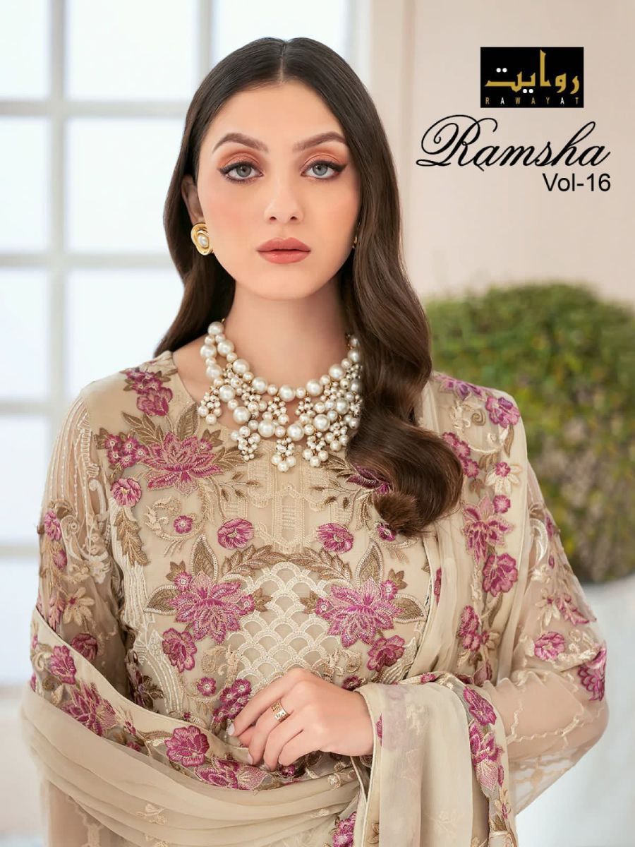 RAWAYAT-RAMSHA-VOL-16-FOUX-GEORGETTE-SALWAR-SUITS-WHOLESALE-1