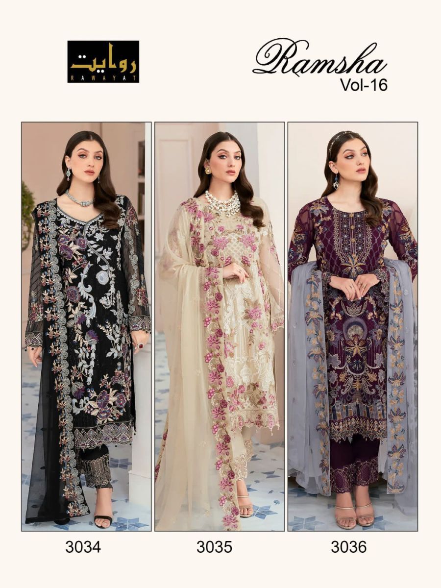 RAWAYAT-RAMSHA-VOL-16-FOUX-GEORGETTE-SALWAR-SUITS-WHOLESALE-5