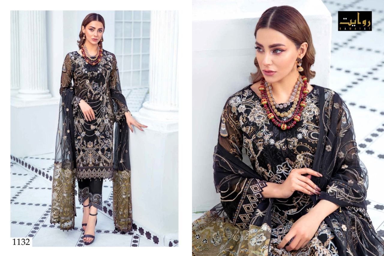 RAWAYAT-RAMSHA-VOL-5-FOUX-GEORGETTE-PAKISTANI-SUITS-LATEST-CATALOGUE-2