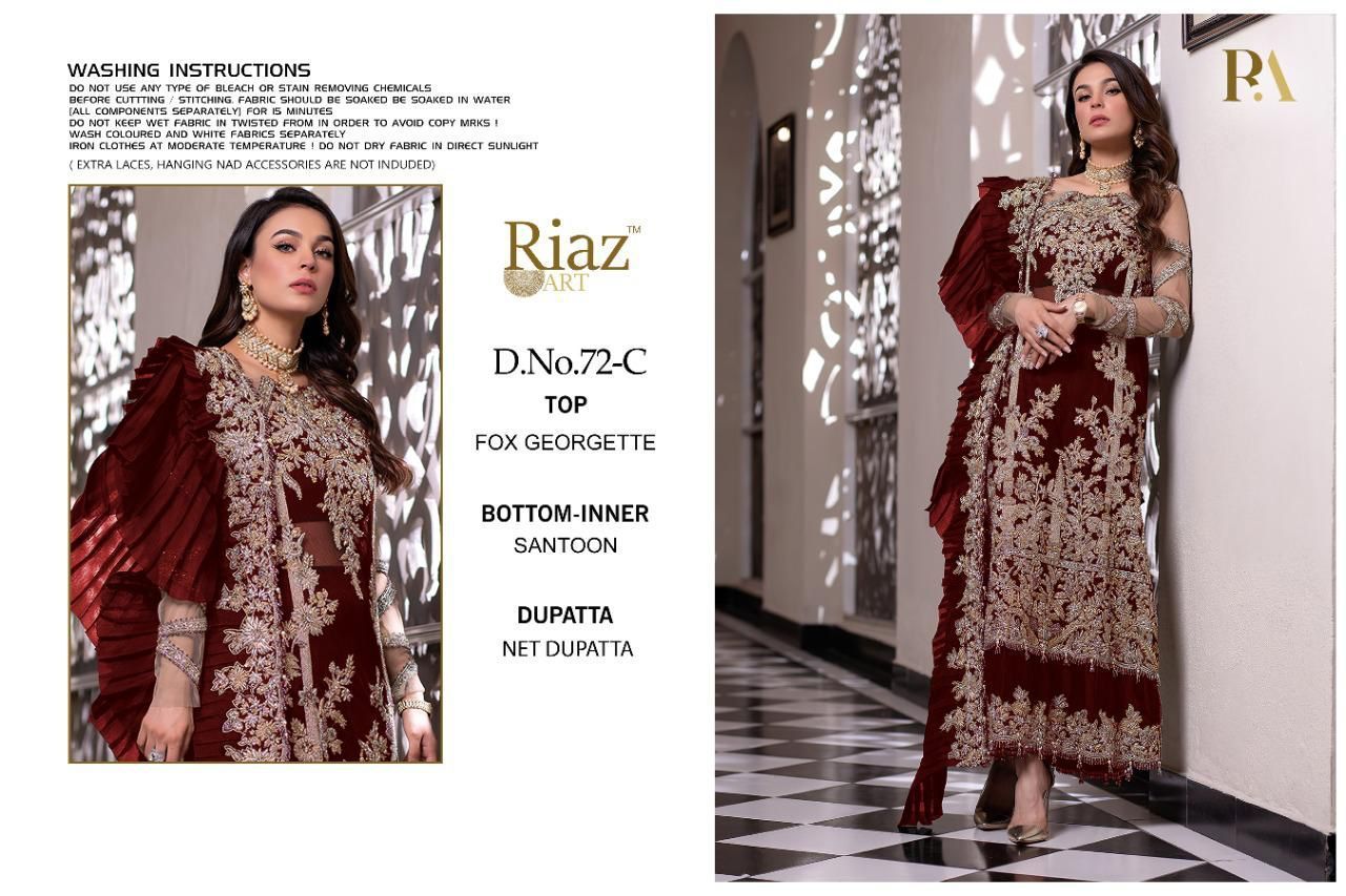 RIAZ-ART-D.NO-72-A-TO-E-FOUX-GEORGETT-PAKISTANI-SUITS-AT-WHOLESALE-6