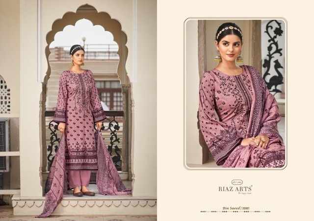 RIAZ-ARTS-BIN-SAEED-VOL-3-LAWN-PAKISTANI-SUITS-WHOLESALER-5