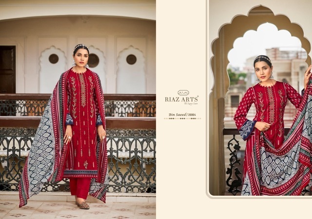 RIAZ-ARTS-BIN-SAEED-VOL-3-LAWN-PAKISTANI-SUITS-WHOLESALER-7