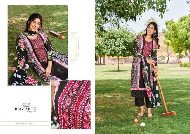 RIAZ-ARTS-MUSAFIR-VOL-8-KARACHI-LAWN-SALWAR-KAMEEZ-WHOLESALER-IN-SURAT-5
