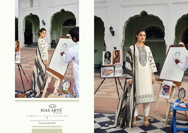 RIAZ-ARTS-THE-ARTIST-KARACHI-LAWN-EMBROIDERY-SALWAR-SUIT-WHOLESALER-IN-SURAT-1