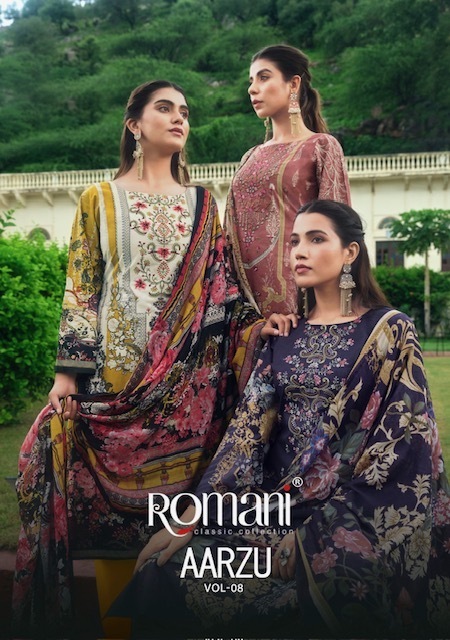 ROMANI-AARZU-VOL-8-COTTON-EMBROIDERY-SUITS-2