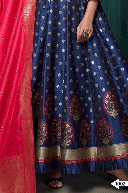 RUDRAKSH-1001-TO-1002-SERIES-GOWN-WITH-PRINTED-DUPATTA-FESTIVAL-COLLECTION-3