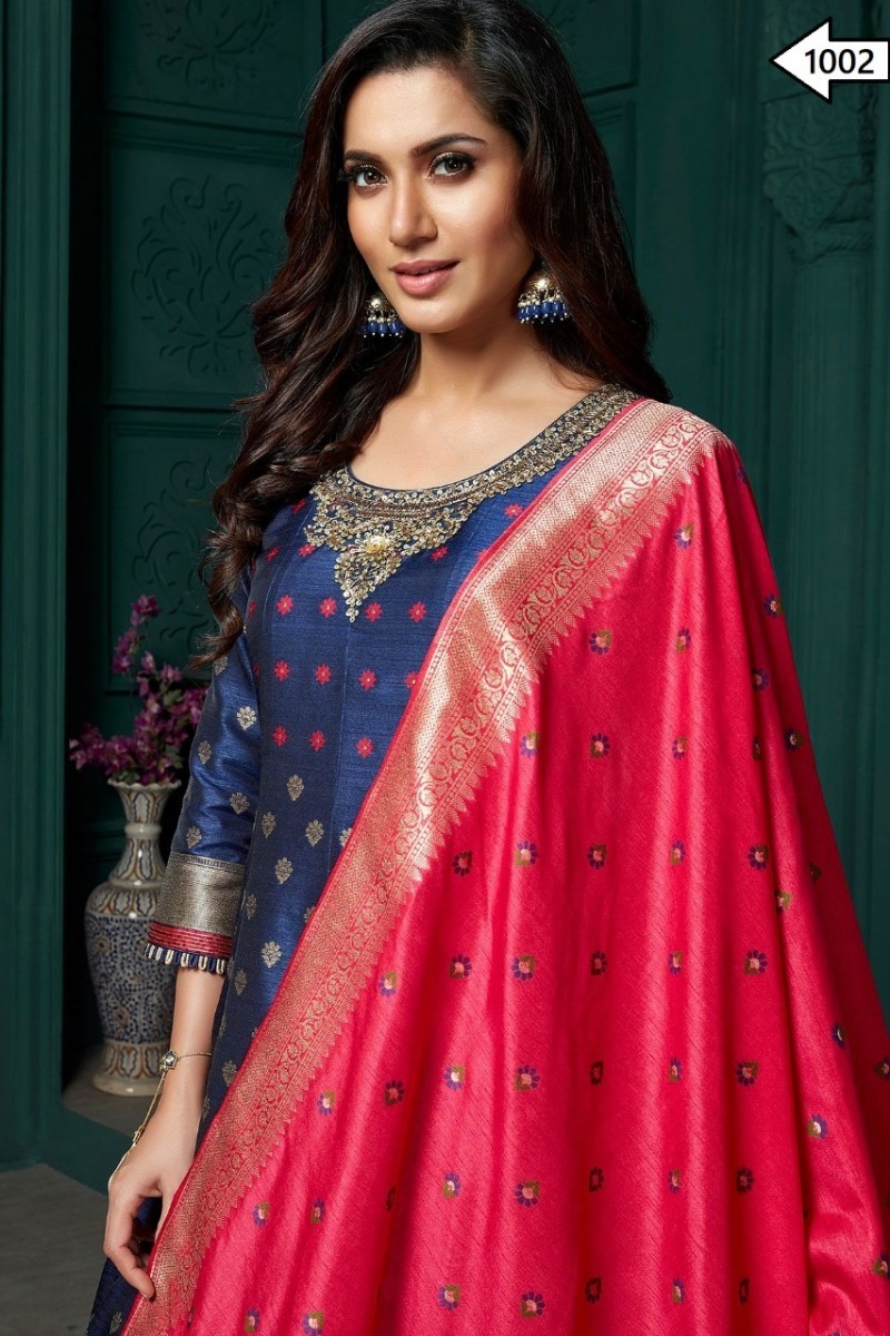 RUDRAKSH-1001-TO-1002-SERIES-GOWN-WITH-PRINTED-DUPATTA-FESTIVAL-COLLECTION-7