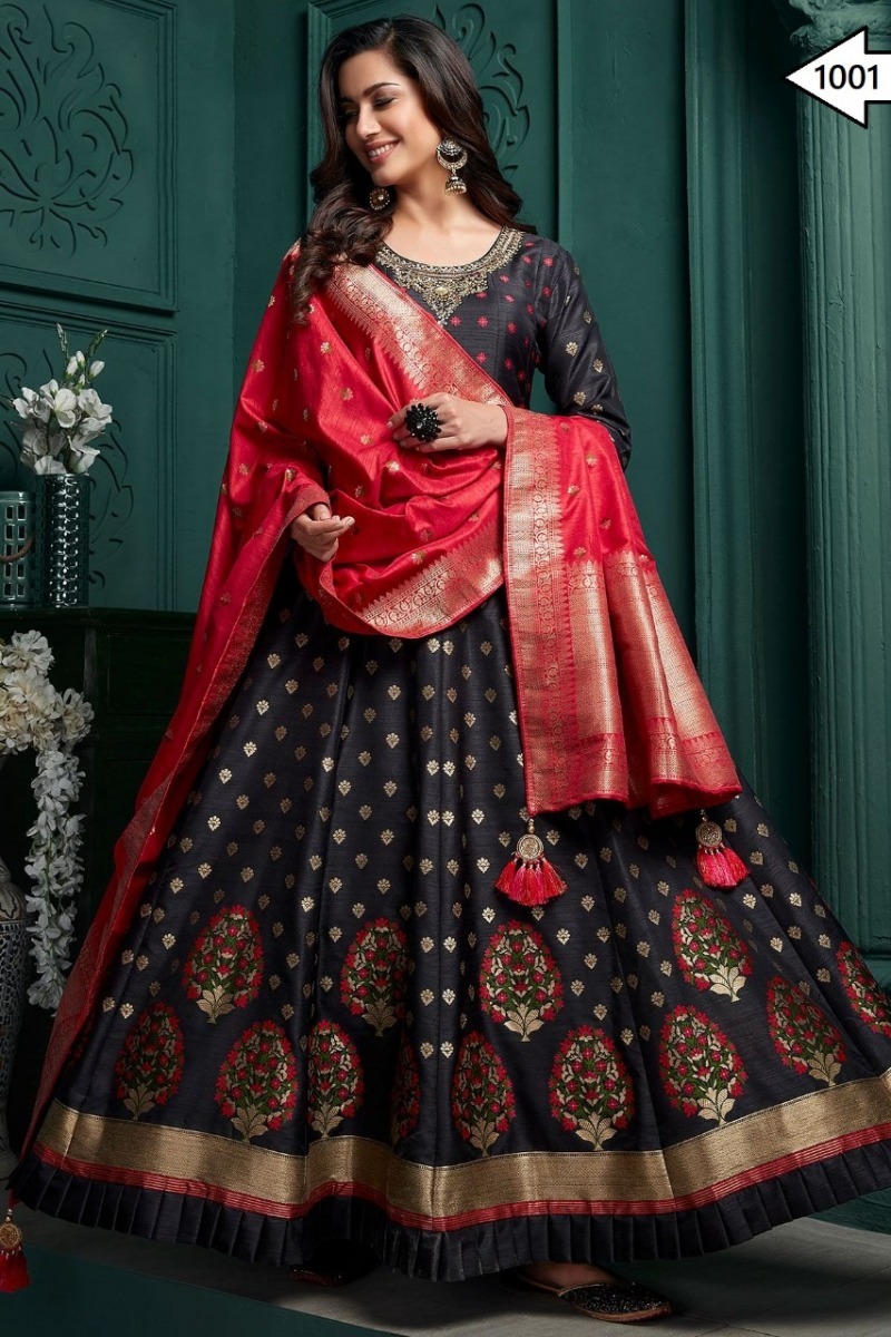 RUDRAKSH-1001-TO-1002-SERIES-GOWN-WITH-PRINTED-DUPATTA-FESTIVAL-COLLECTION-8
