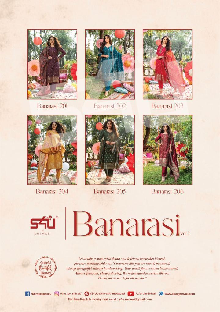 S4U-BANARASI-VOL-2-FANCY-KURTIS-WHOLESALER-SURAT-1