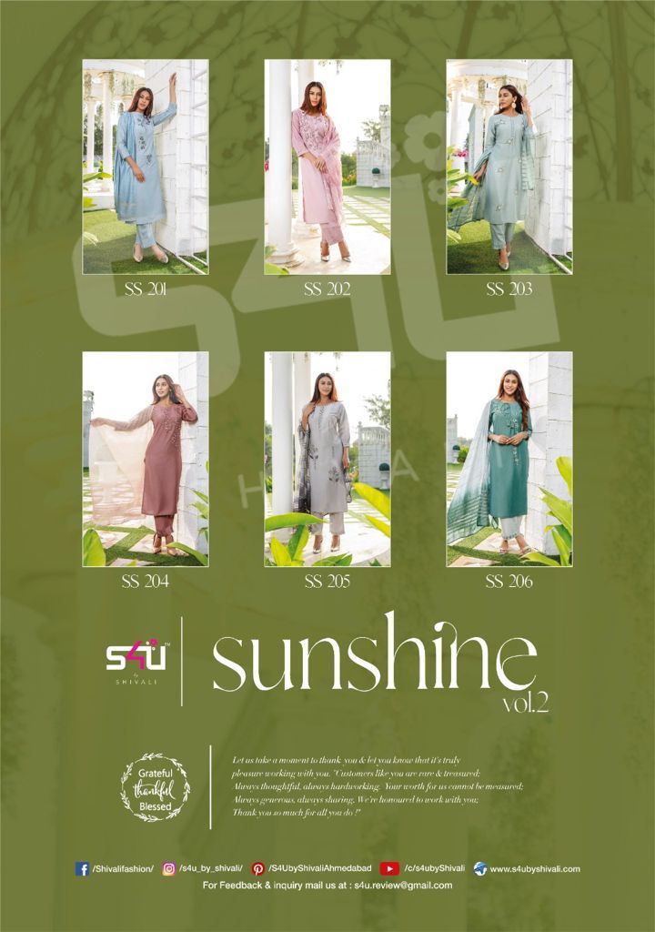 S4U-SUNSHINE-VOL-2-SS201-TO-SS206-KURTIS-MANUFACTURER-AHMEDABAD-1