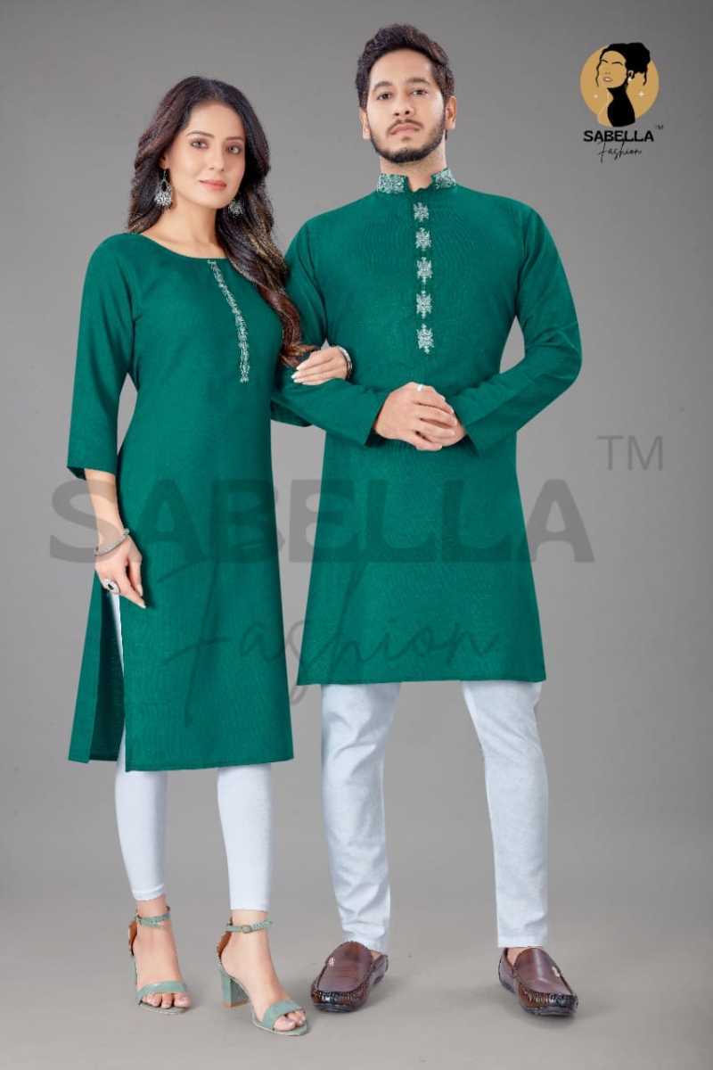 SABELLA-FASHION-COUPLE-KURTA-VOL-4-COTTON-COUPLE-KURTA-WHOLESALE-1