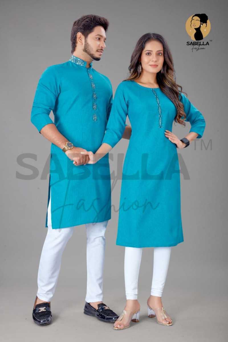 SABELLA-FASHION-COUPLE-KURTA-VOL-4-COTTON-COUPLE-KURTA-WHOLESALE-3