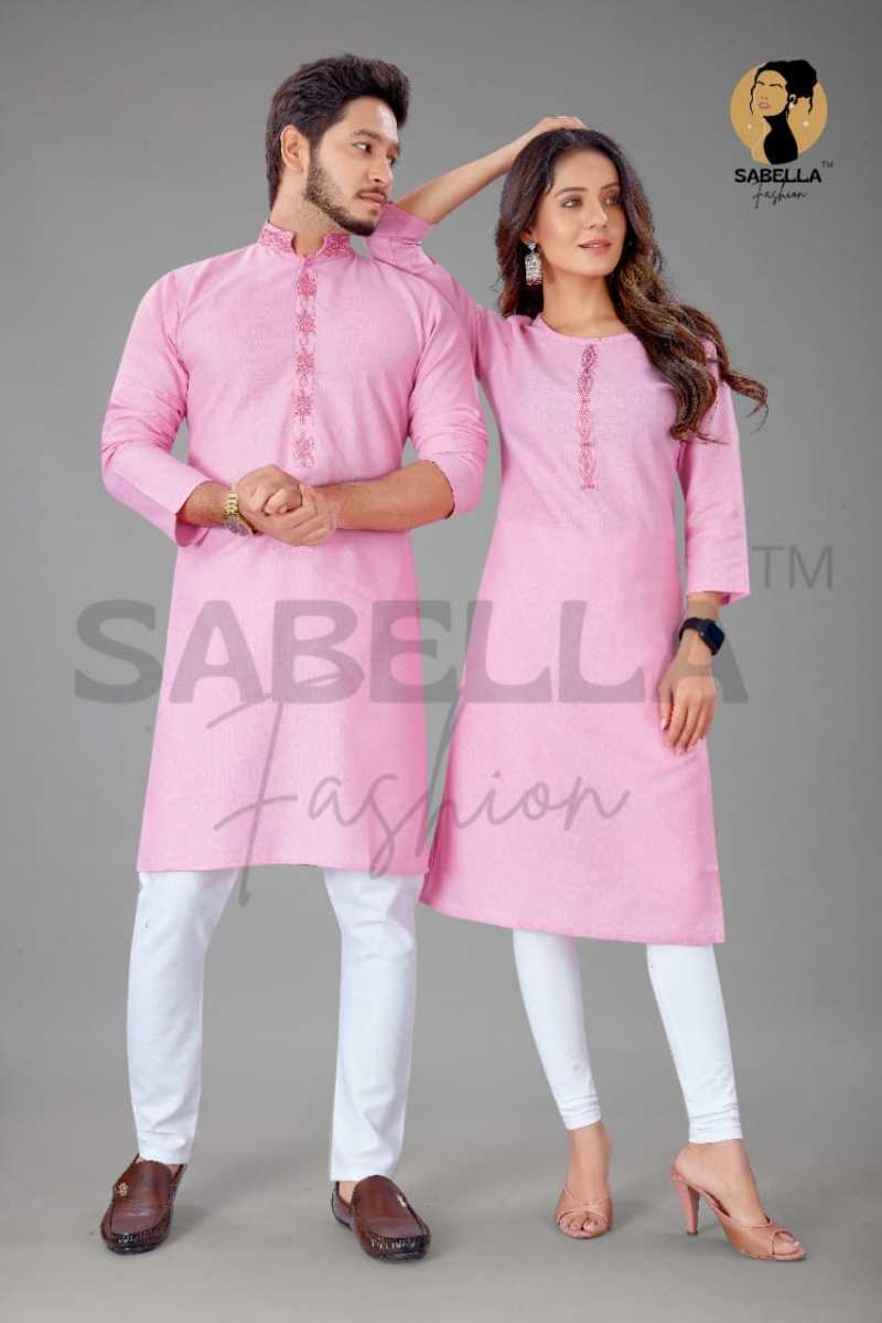 SABELLA-FASHION-COUPLE-KURTA-VOL-4-COTTON-COUPLE-KURTA-WHOLESALE-4