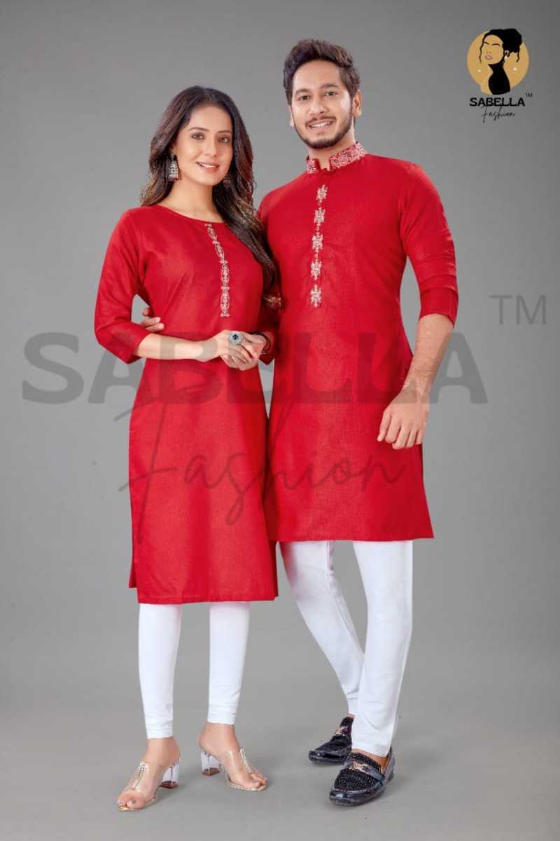 SABELLA-FASHION-COUPLE-KURTA-VOL-4-COTTON-COUPLE-KURTA-WHOLESALE-5