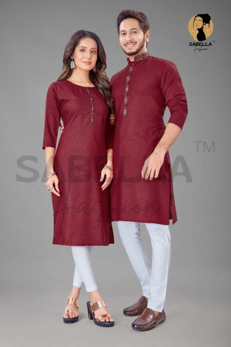SABELLA-FASHION-COUPLE-KURTA-VOL-4-COTTON-COUPLE-KURTA-WHOLESALE-6