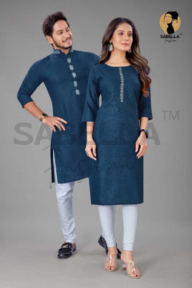 SABELLA-FASHION-COUPLE-KURTA-VOL-4-COTTON-COUPLE-KURTA-WHOLESALE-7
