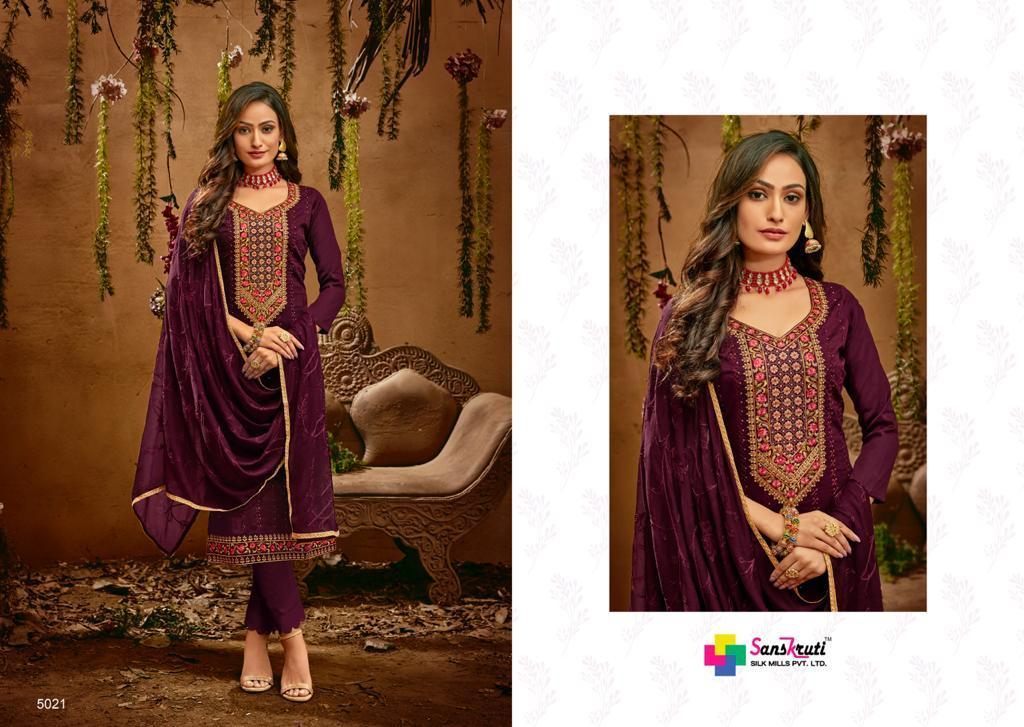 SANSKRUTI-HERITAGE-5018-5023-SERIES-PURE-JAM-SILK-EMBROIDERY-SUITS-2