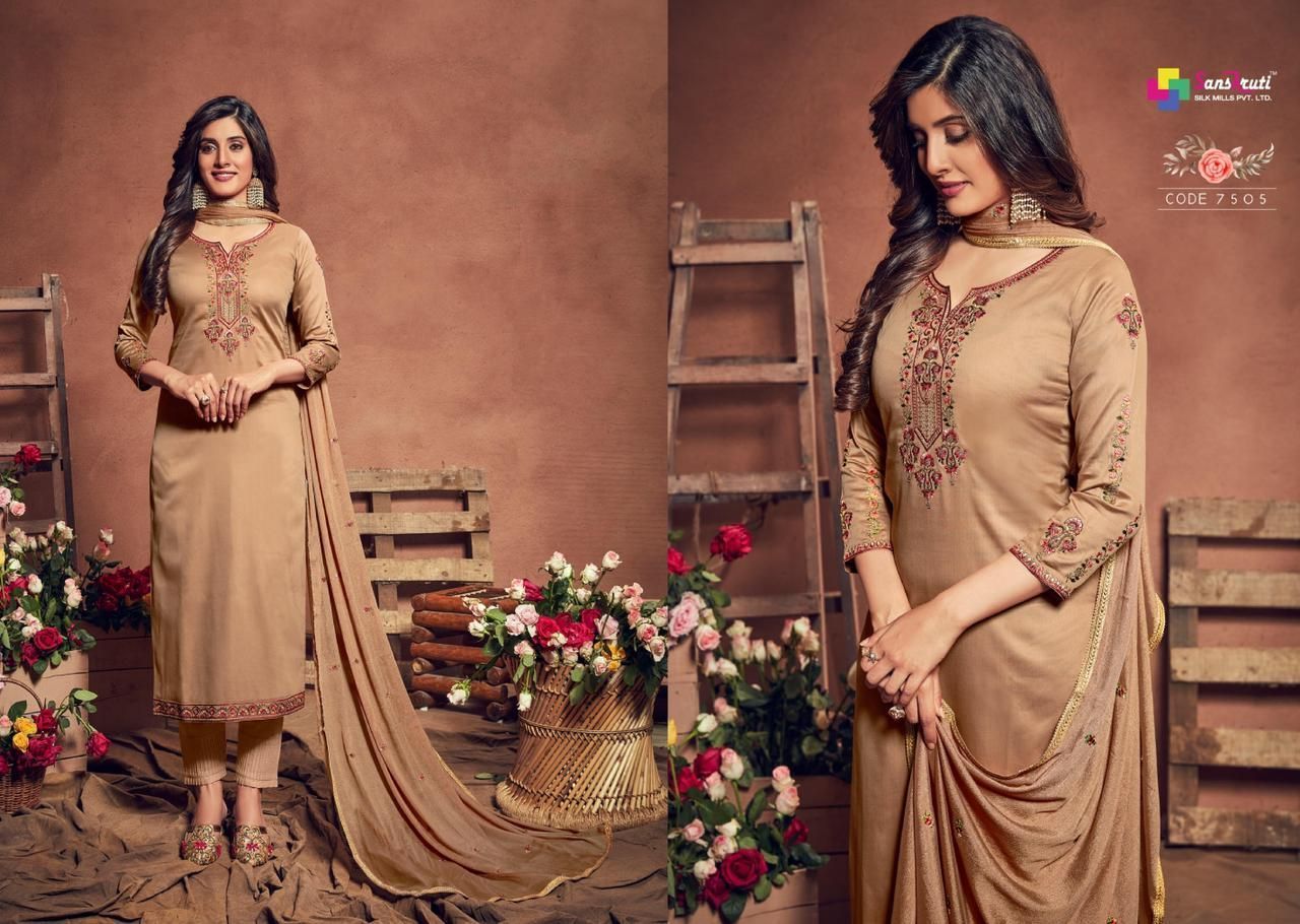 SANSKRUTI-SILK-MILLS-GULSHAN-7501-7506-SERIES-LADIES-SUITS-WHOLESALER-6