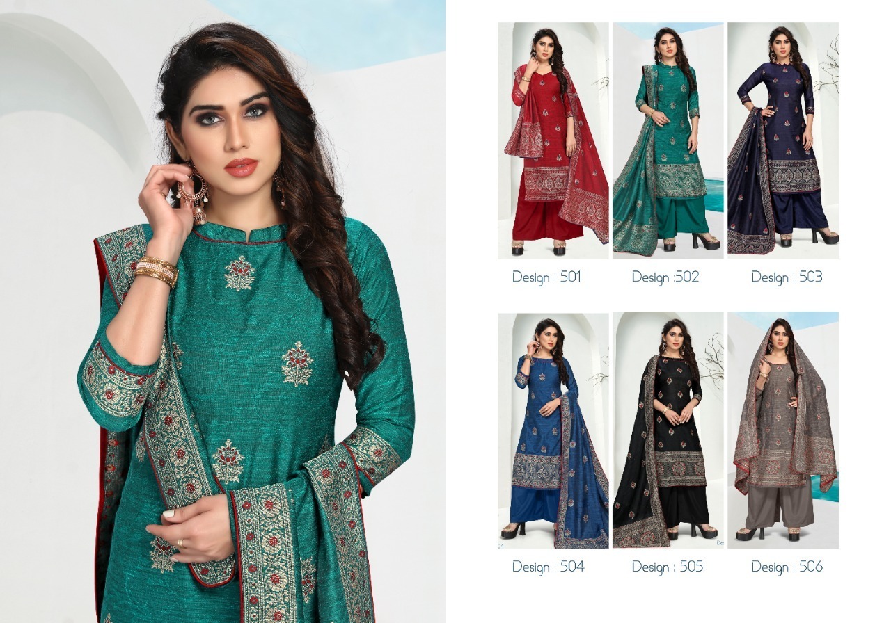 SARA-TRENDZ-GULIKA-D.NO-501-TO-506-SALWAR-KAMEEZ-LATEST-COLLECTION-2
