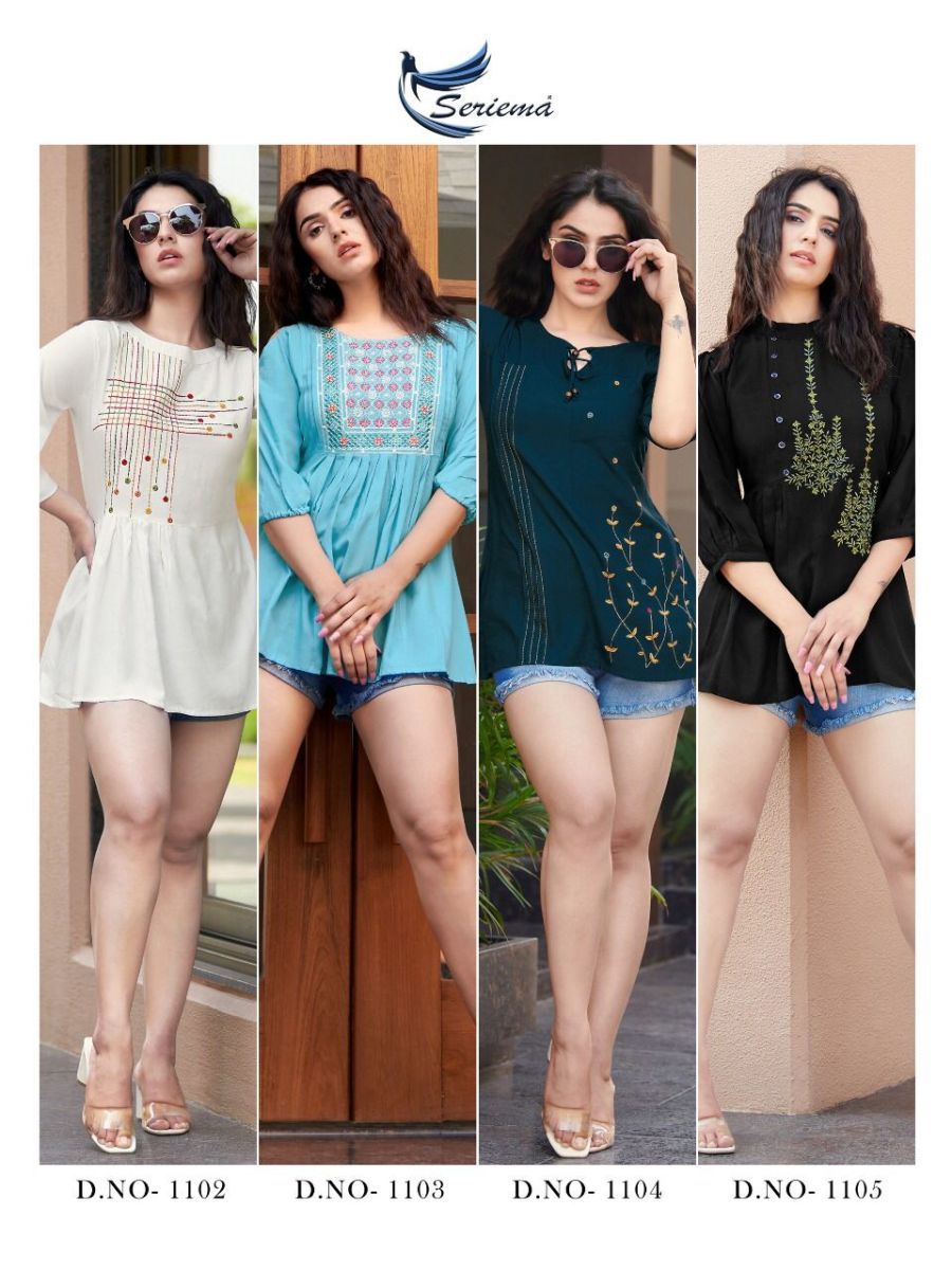 SERIEMA-GLAZIER-VOL-5-FANCY-RAYON-SHORT-TOPS-LATEST-CATALOGUE-7