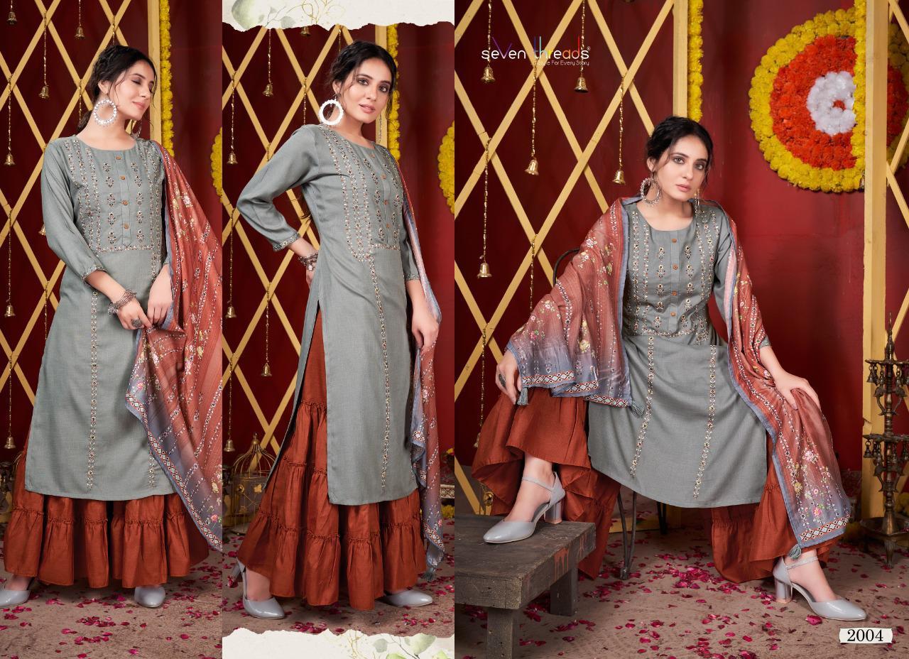 SEVEN-THREADS-FESTAL-READY-MADE-KURTIS-WHOLESALER-SURAT-1