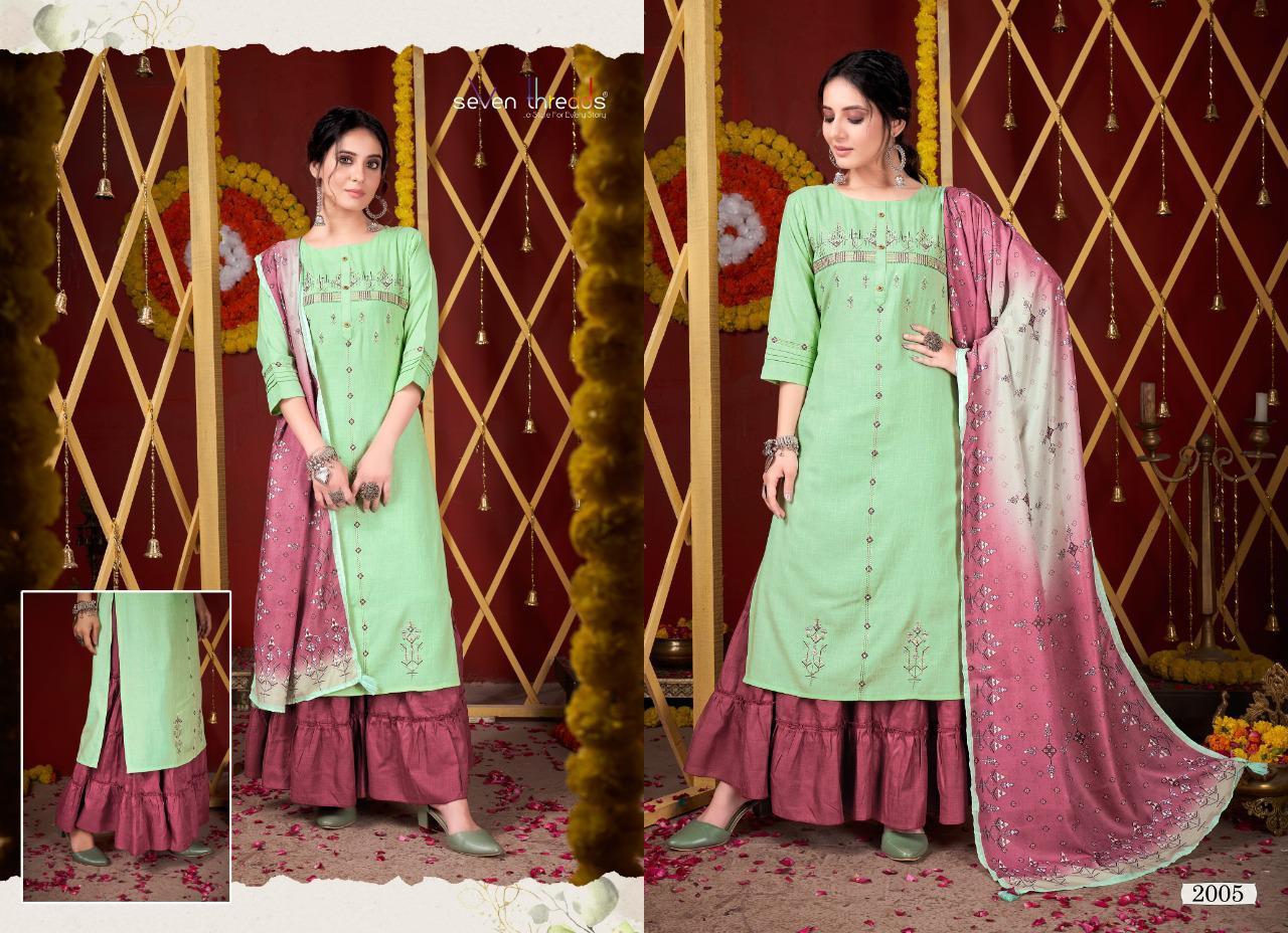 SEVEN-THREADS-FESTAL-READY-MADE-KURTIS-WHOLESALER-SURAT-5