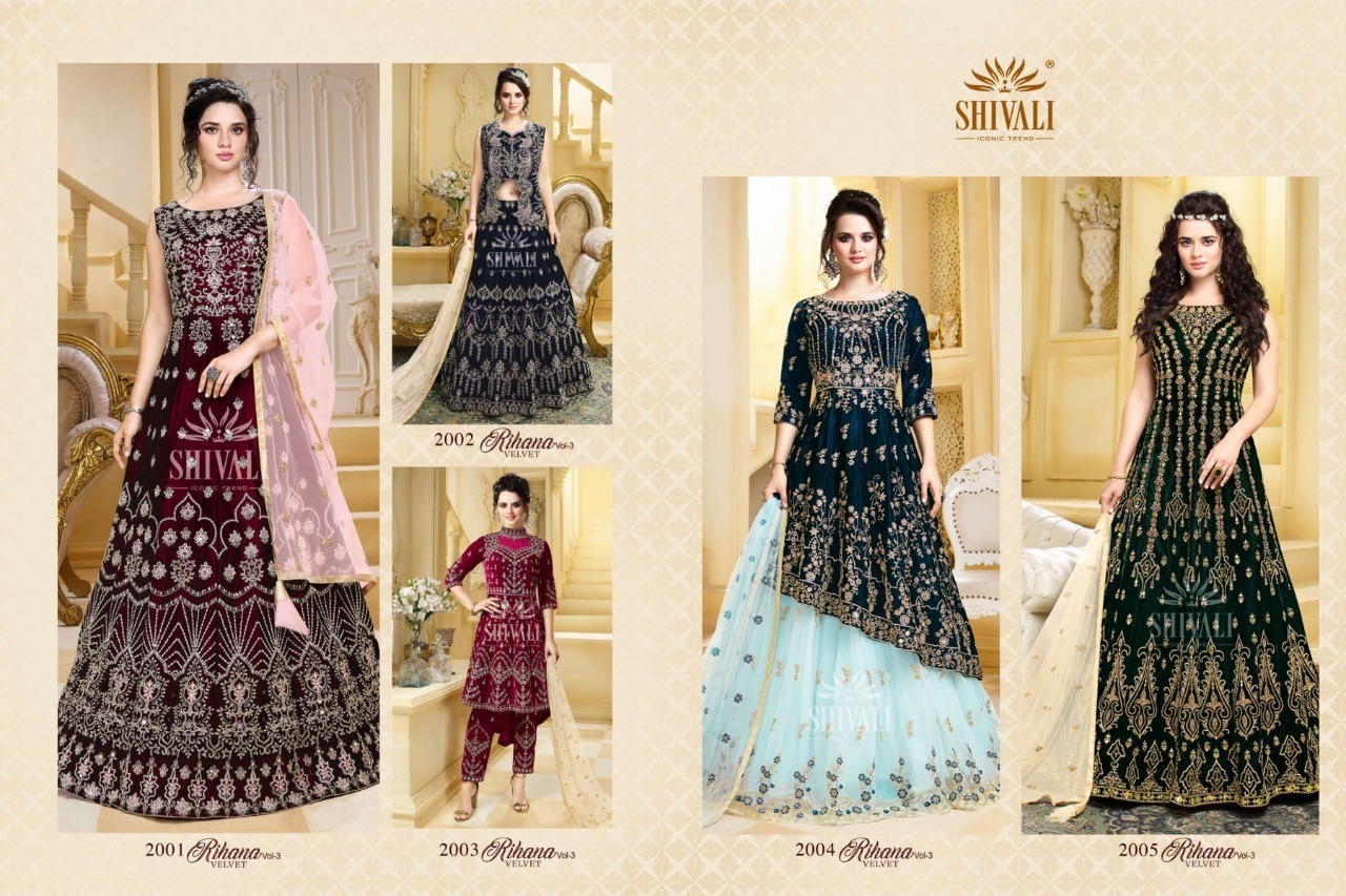 SHIVALI-RIHANA-VOL-3-READYMADE-VELVET-DESIGNER-GOWNS-1