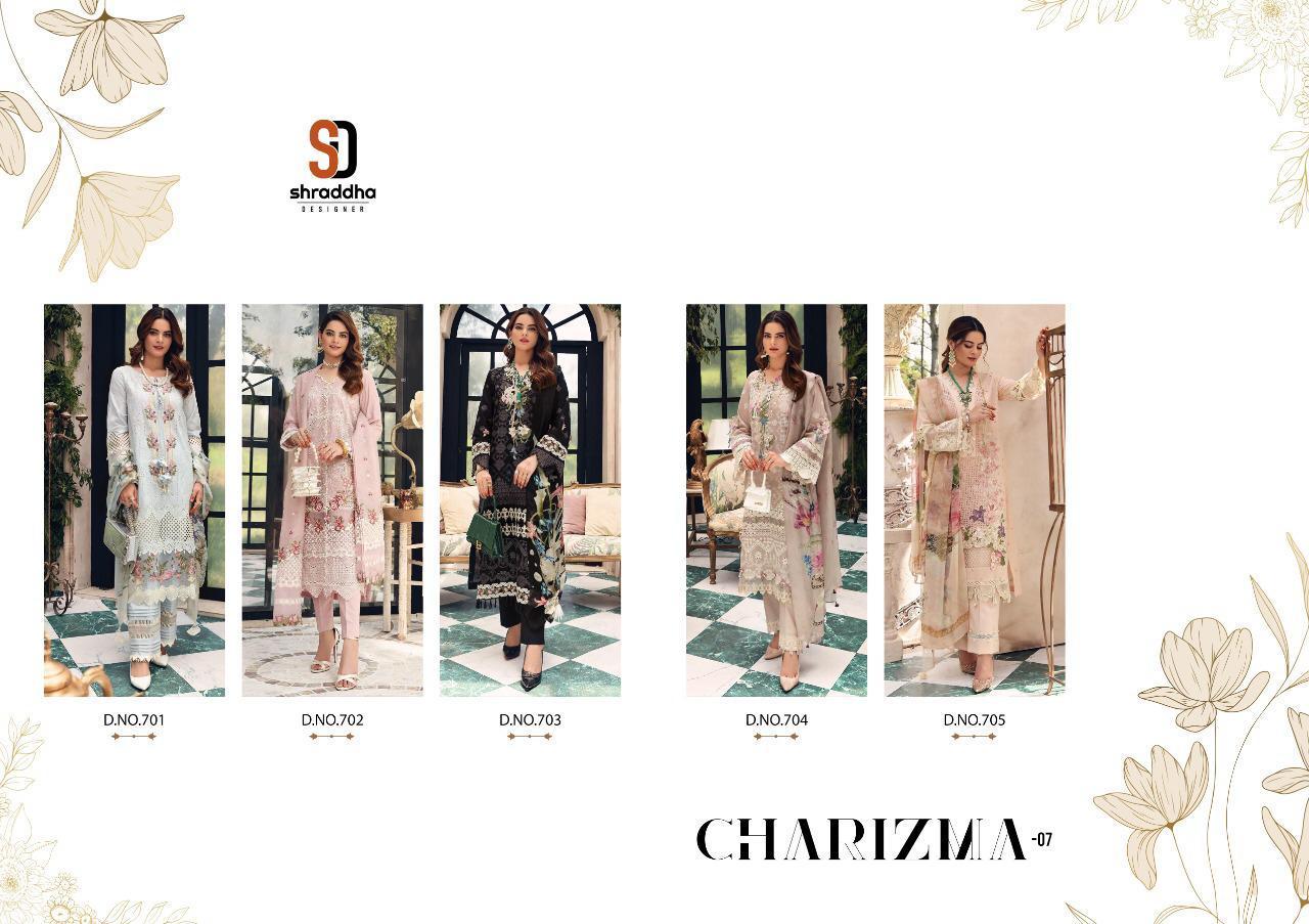 SHRADDHA-CHARIZMA-VOL-7-D.NO-701-705-PAKISTANI-SUITS-LATEST-CATALOGUE-7