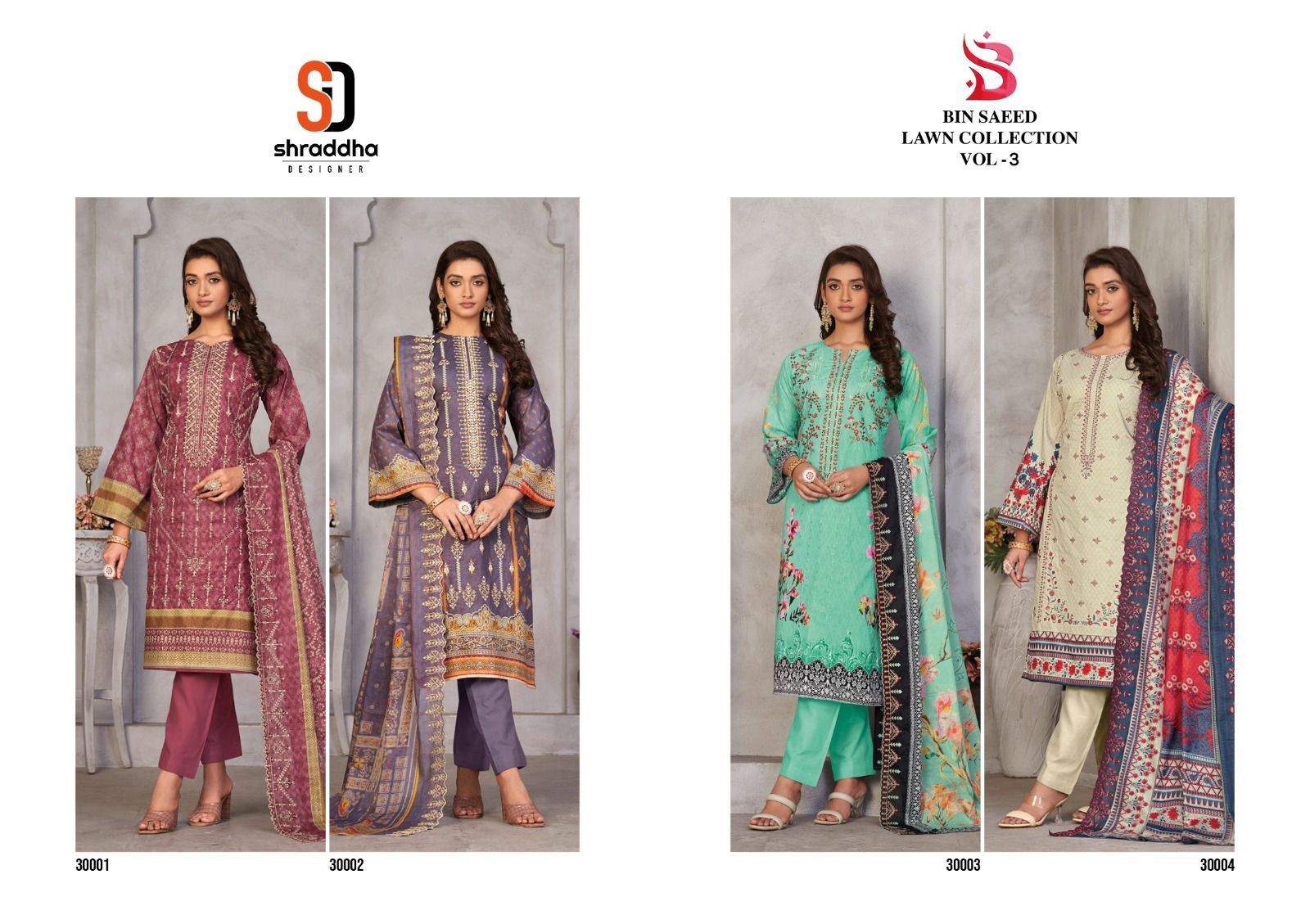 SHRADDHA-DESIGNER-BIN-SAEED-VOL-3-READYMADE-SUITS-WHOLESALER-9