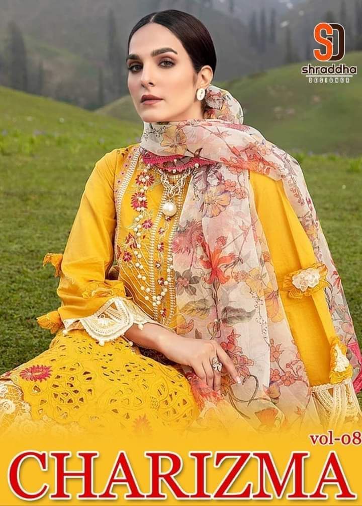 SHRADDHA-DESIGNER-CHARIZMA-VOL-8-CAMBRIC-COTTON-PAKISTANI-SUITS-WHOLESALE-1