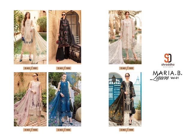 SHRADDHA-DESIGNER-MARIA-B-LAWN-VOL-1-COTTON-SALWAR-KAMEEZ-WHOLESALER-IN-SURAT-11