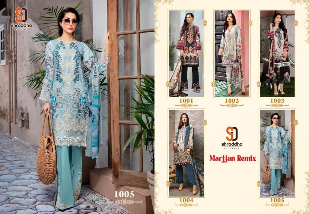 SHRADDHA-DESIGNER-MARJJAN-REMIX-LAWN-COTTON-PAKISTANI-SUITS-WHOLESALE-7