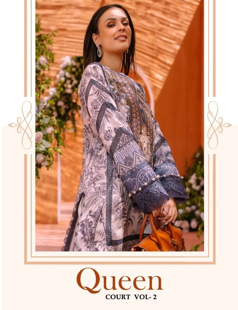 SHRADDHA-DESIGNER-QUEEN-COURT-VOL-2-LAWN-COTTON-PAKISTANI-SUITS-WHOLESALE-1