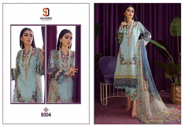SHRADDHA-DESIGNER-VINTAGE-VOL-8-8001-TO-8004-PAKISTANI-LAWN-COTTON-SUITS-1